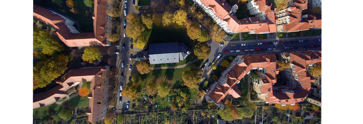 Johanneskirche von oben